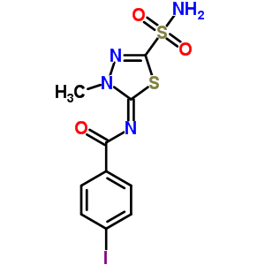 4-碘-n-(4,5-二氢-4-甲基-2-磺酰基-1,3,4-噻二唑-5-基)苯甲酰胺结构式_55371-84-1结构式