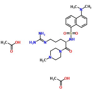 Dansyl-arginine-methylpiperidine amide Structure,55381-97-0Structure