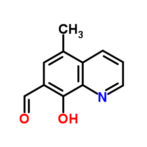 7-Quinolinecarboxaldehyde,8-hydroxy-5-methyl- Structure,5541-74-2Structure