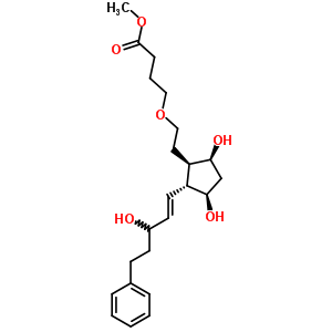 5-氧杂-17-苯基-18,19,20-三去甲前列腺素 F1alpha 甲酯结构式_55444-88-7结构式