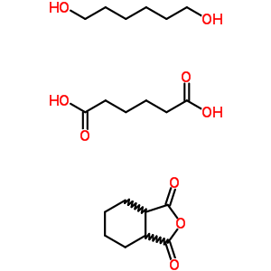 己二酸与六氢-1,3-异苯并呋喃二酮和 1,6-己烷二醇的聚合物结构式_55447-58-0结构式