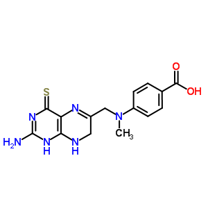 4-[(2-氨基-4-磺酰基-7,8-二氢-1H-蝶啶-6-基)甲基-甲基-氨基]苯甲酸结构式_55583-62-5结构式