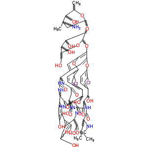万古霉素cdP-1结构式_55598-85-1结构式