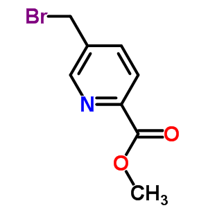 5-溴甲基吡啶-2-羧酸甲酯结构式_55876-84-1结构式