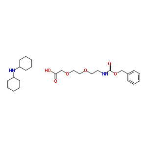 Dicyclohexylamine 3-oxo-1-phenyl-2,7,10-trioxa-4-azadodecan-12-oate Structure,560088-84-8Structure