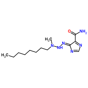 5-(3-甲基-3-辛基-1-三氮杂烯)-1H-咪唑-4-羧酰胺结构式_56010-86-7结构式