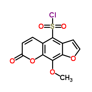 9-甲氧基-7-氧代-7H-呋喃并[3,2-g][1]苯并吡喃-4-磺酰氯结构式_56201-56-0结构式