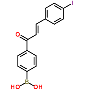 {4-[(2E)-3-(4-碘苯基)-2-丙烯酰基]苯基}硼酸结构式_562823-84-1结构式