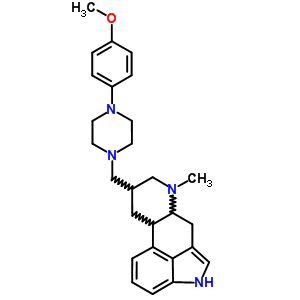 (8A)-8-[[4-(4-methoxyphenyl)-1-piperazinyl]methyl]-6-methyl-ergoline Structure,56552-51-3Structure