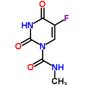 1-甲基氨基甲酰-5-氟尿嘧啶结构式_56563-18-9结构式