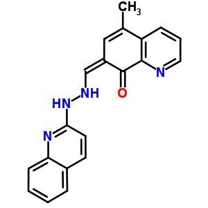 8-羟基-5-甲基-7-喹啉羧醛 2-(2-喹啉)肼酮结构式_5659-13-2结构式