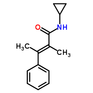 N-cyclopropyl-α,β-dimethylcinnamamide Structure,56604-88-7Structure