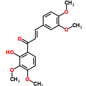 3-(3,4-二甲氧基苯基)-1-(2-羟基-3,4-二甲氧基苯基)-2-丙烯-1-酮结构式_57062-90-5结构式