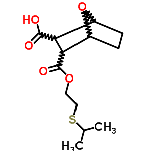 6-(2-Propan-2-ylsulfanylethoxycarbonyl)-7-oxabicyclo[2.2.1]heptane-5-carboxylic acid Structure,57105-54-1Structure