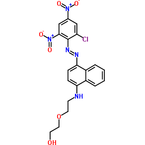 2-[2-[[4-(2-Chloro-4,6-dinitro-phenyl)diazenylnaphthalen-1-yl]amino]ethoxy]ethanol Structure,57119-91-2Structure
