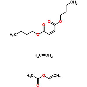 2-Butenedioic acid (z)-, dibutyl ester, polymer with ethene and ethenyl acetate Structure,57418-55-0Structure