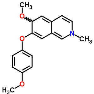 6-甲氧基-7-(4-甲氧基苯氧基)-2-甲基-6H-异喹啉结构式_57422-05-6结构式