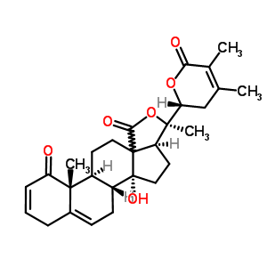 (22R)-14,20,22-trihydroxy-1-oxoergosta-2,5,24-triene-18,26-dioic acid 18,20:26,22-dilactone Structure,57423-72-0Structure