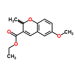 6-甲氧基-2-甲基-2H-1-苯并吡喃-3-羧酸乙酯结构式_57543-65-4结构式