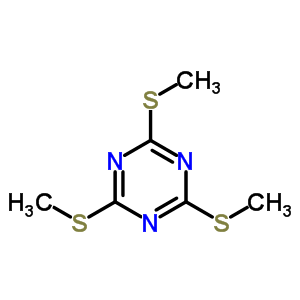2,4,6-三(甲基硫代)-1,3,5-三嗪结构式_5759-58-0结构式