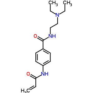 N-(2-二乙基氨基乙基)-4-(丙-2-烯酰氨基)苯甲酰胺结构式_57631-93-3结构式