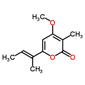 4-甲氧基-3-甲基-6-[(e)-1-甲基-1-丙烯基]-2H-吡喃-2-酮结构式_57685-79-7结构式