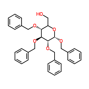 苄基 2,3,4-三-O-苄基-alpha-D-吡喃甘露糖苷结构式_57783-76-3结构式