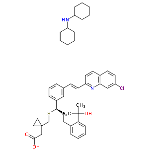 孟鲁司特外消旋体结构式_577953-88-9结构式
