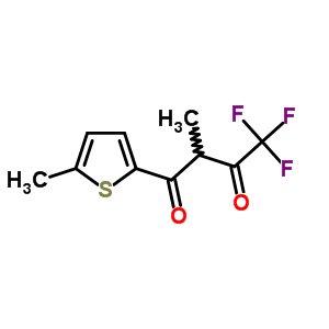 4,4,4-Trifluoro-2-methyl-1-(5-methylthiophen-2-yl)butane-1,3-dione Structure,579-41-9Structure