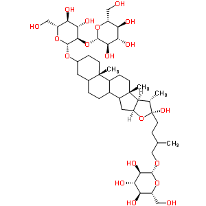 新知母皂苷BII结构式_57944-18-0结构式