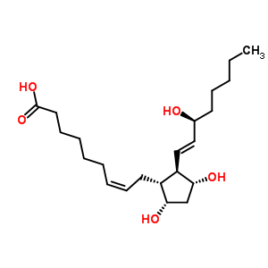 1alpha,1beta-二高前列腺素 F2alpha结构式_57944-39-5结构式