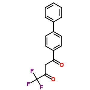 4,4,4-Trifluoro-1-(4-phenylphenyl)butane-1,3-dione Structure,581-83-9Structure