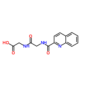(9CI)-N-[N-(2-喹啉羰基)甘氨酰基]-甘氨酸结构式_581-93-1结构式