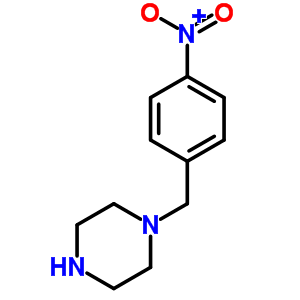 1-[(4-硝基苯基)甲基]哌嗪结构式_58198-49-5结构式