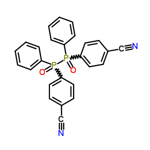 4-[[(4-氰基苯基)-苯基-膦]-苯基-膦]苯甲腈结构式_5849-56-9结构式
