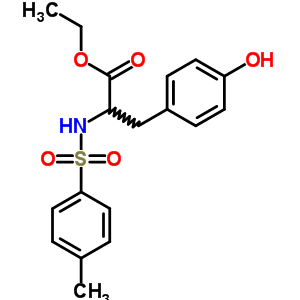 N-[(4-甲基苯基)磺酰基]-L-酪氨酸乙酯结构式_58559-09-4结构式