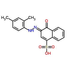 (3E)-3-[(2,4-二甲基苯基)亚肼基]-4-氧代-3,4-二氢-1-萘磺酸结构式_5858-37-7结构式