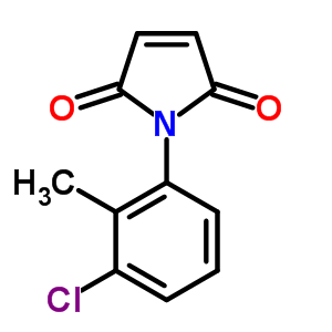 1-(3-氯-2-甲基苯基)吡咯-2,5-二酮结构式_58670-25-0结构式