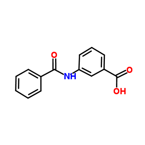 3-(苯甲酰基氨基)苯甲酸结构式_587-54-2结构式