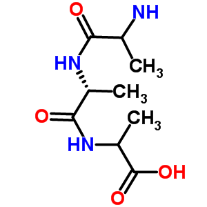 L-丙氨酰基-D-丙氨酰基-L-丙氨酸结构式_5874-86-2结构式