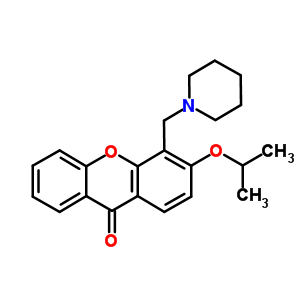 3-异丙氧基-4-(哌啶甲基)-9h-氧杂蒽-9-酮结构式_58741-69-8结构式