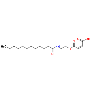 (Z)-2-丁烯二酸氢1-[2-[(1-氧代十二烷基)氨基]乙基]酯结构式_5877-44-1结构式