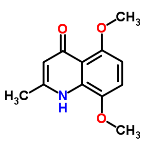 5,8-二甲氧基-2-甲基-4-羟基喹啉结构式_58868-03-4结构式