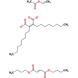 (Z)-2-丁烯二酸二丁酯与 (Z)-2-丁烯二酸二辛酯和乙烯基乙酸酯聚合物结构式_58923-93-6结构式