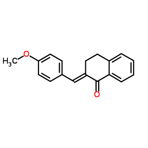 (2E)-2-[(4-methoxyphenyl)methylidene]tetralin-1-one Structure,59120-87-5Structure