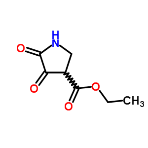 4,5-二氧代-3-吡咯烷羧酸乙酯结构式_59226-20-9结构式