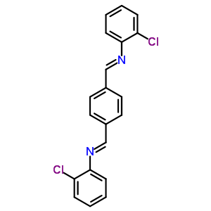 N-(2-氯苯基)-1-[4-[(2-氯苯基)亚氨基甲基]苯基]甲胺结构式_59426-06-1结构式