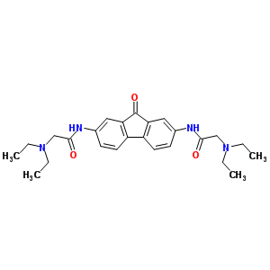 N,N-(9-氧代-3H-芴-2,7-二基)双(2-(二乙基氨基)乙酰胺结构式_59635-72-2结构式