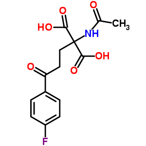 2-乙酰氨基-2-[3-(4-氟苯基)-3-氧代-丙基]丙二酸结构式_5977-93-5结构式