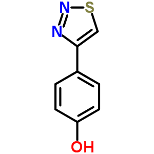 4-(1,2,3-tHiadiazol-4-yl)phenol Structure,59834-05-8Structure